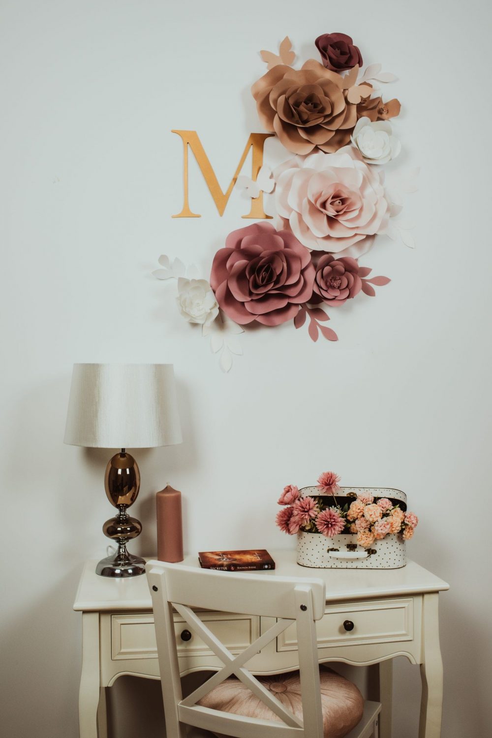 FLORI DECORATIVE PENTRU PERETE Infrumuseteaza si inveseleste casa, camera copilului, biroul, salonul, spatiul personal si ofera un aer de prospetime. Sunt realizate din carton premium, colorat si cu sidef( dupa caz) si sunt foarte usor de intretinut Flovers Events